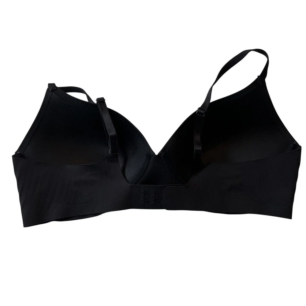 Eby Bra 38C Women's Black‎ Pain-Free T-Shirt Bra 3D Precision Bra Wireless